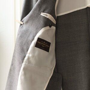Suit supply pure wool gray suit jacket